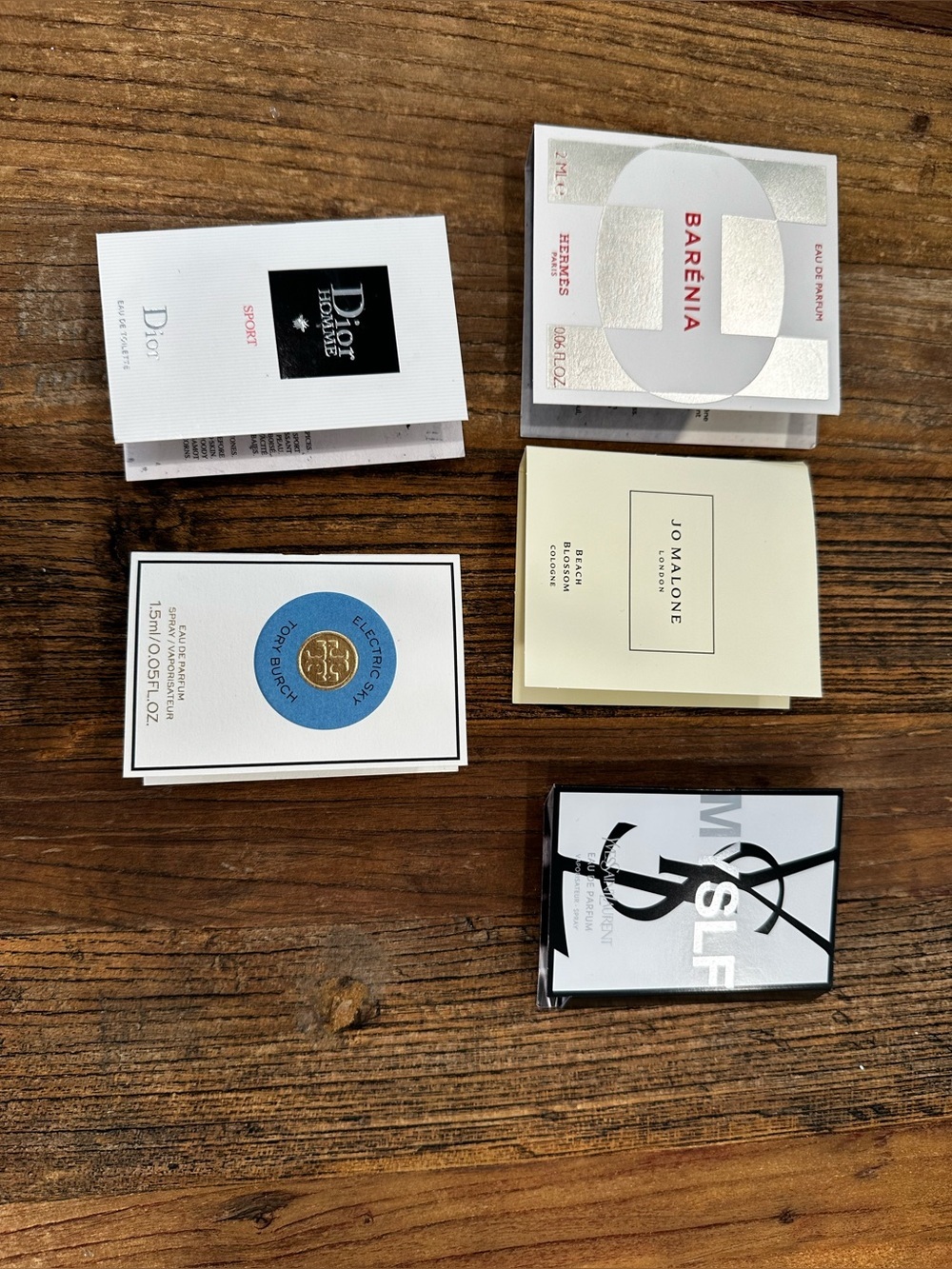 Jo Malone Cream Paper Sample with Black Text